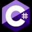 C# programming language logo